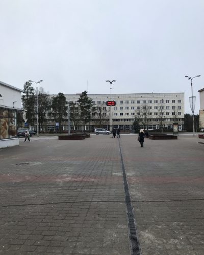 Geiger counter in city center